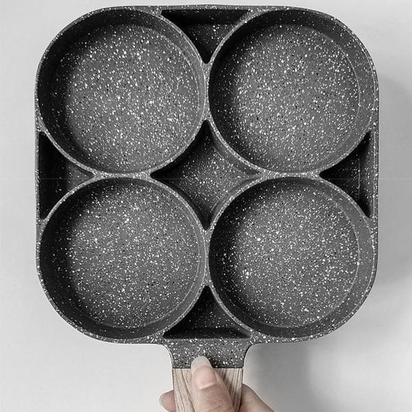 4-Cup Non-Stick Omelette Maker | Easy Cook Pan for Gas & Induction