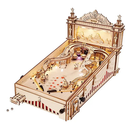 Engaging 3D Wooden Pinball Puzzle for Creative Minds