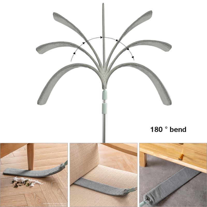 Slim Reach Dusting Wand | Microfiber Cleaning Brush with Steel Handle | Eco-Friendly