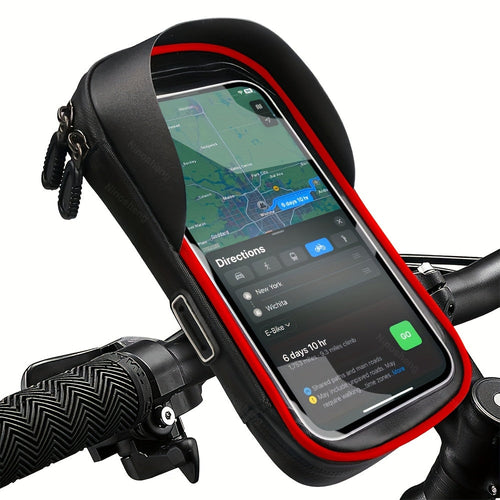 Waterproof Bicycle and Motorcycle Phone Mount – 360° Rotation for 4.5–6.4 inch Devices