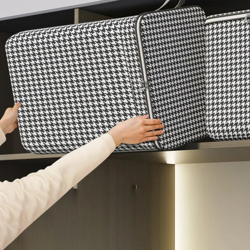 Foldable Storage Bag for Clothes | Large Capacity | Dustproof Organizer for Bedding & Moving