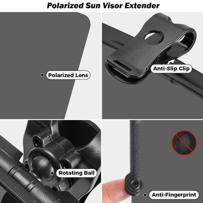 Auto Sunshade with Polarized Glare Protection