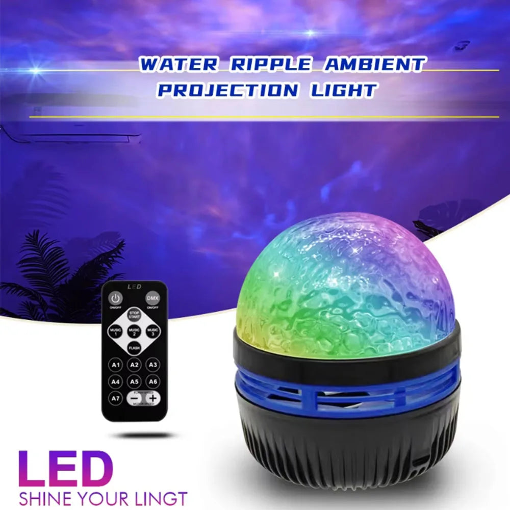 LED Star Projector with Northern Lights Effect – USB Powered Night Light for Kids & Home Decor
