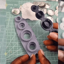 Custom Fabric Button Maker with One-Click Design System