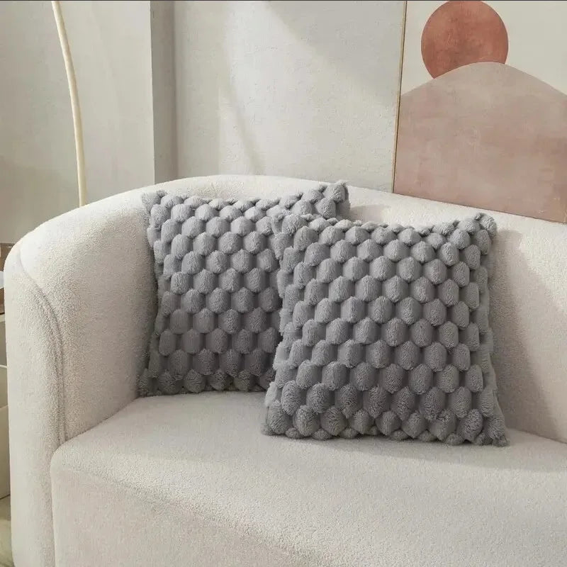 Decorative Pillowcase with 3D Turtle Design | Soft and Stylish | Cream White 45x45 cm