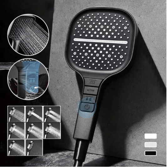 Modern Shower Head with 7 Adjustable Pressure Settings
