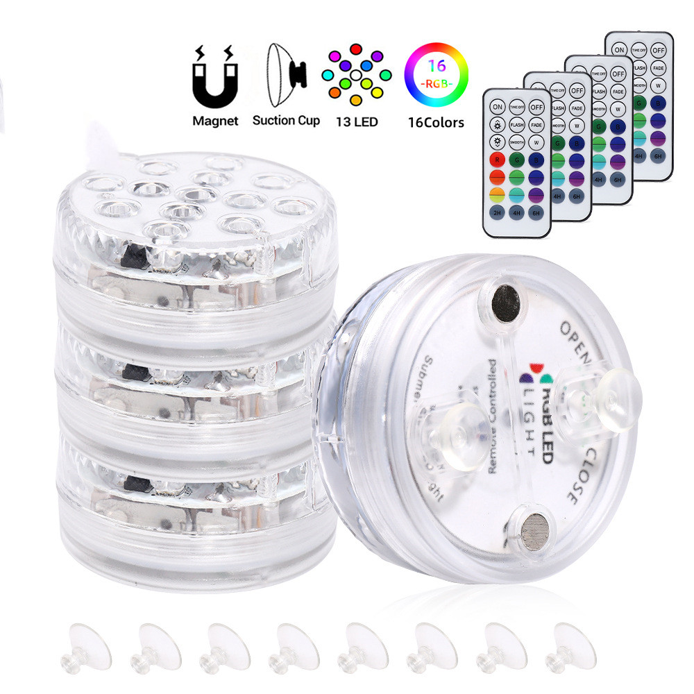 Remote-Controlled Underwater LED Light – RGB Multicolor Pool Lighting for Bathrooms and Ponds