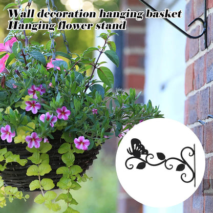 Metal Wall Hooks for Plants | Flower Pot Holder | Balcony and Garden Decor