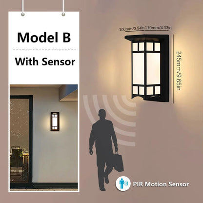 Outdoor Wall Light with Motion Sensor | Waterproof LED | 16W/30W IP65