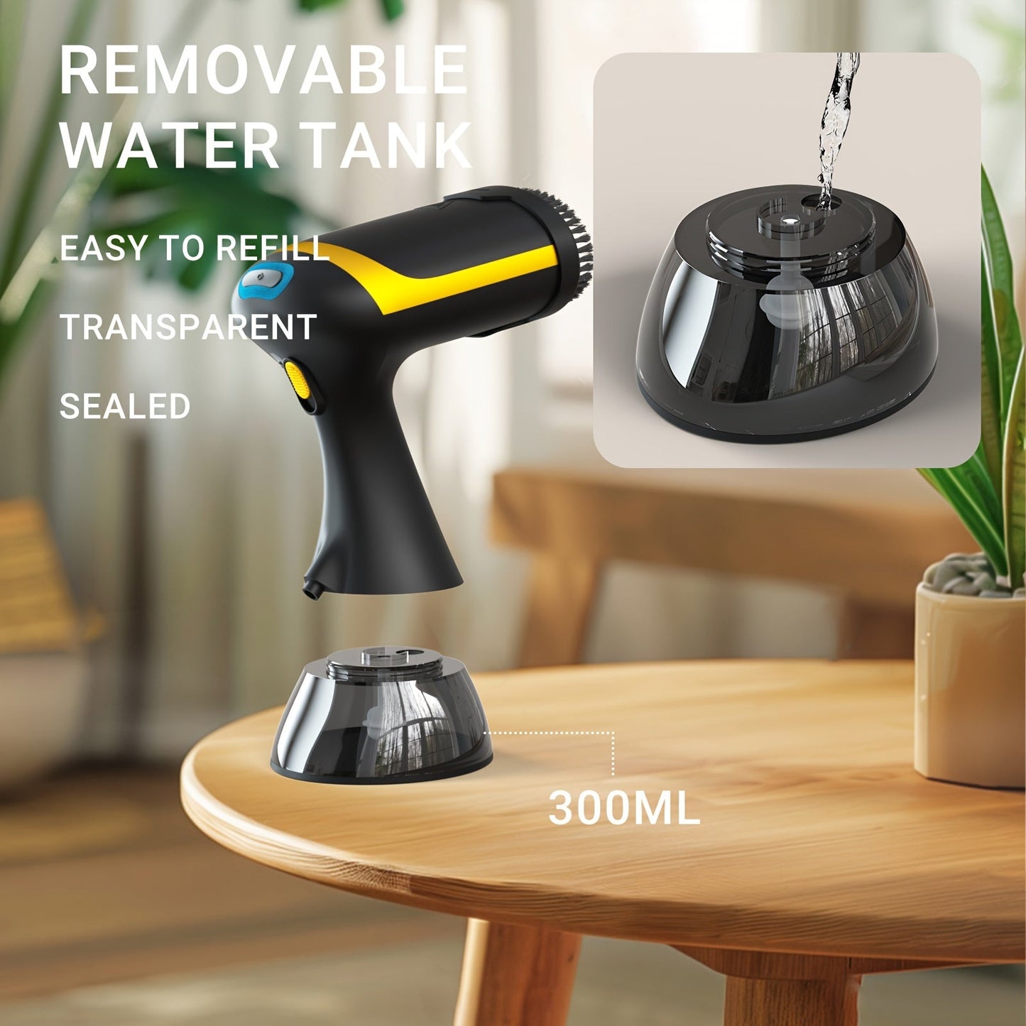 Portable Steamer Pro 1500W | Rapid Heat & Powerful Steam | Travel-Friendly Design
