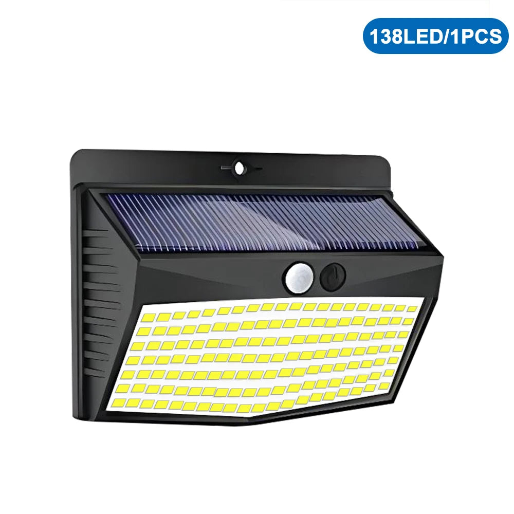 Solar LED Outdoor Light | 468/208/138 LEDs | Waterproof IP65 with 3 Modes