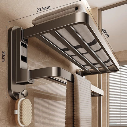 Collapsible Towel Rack with Suction Cups