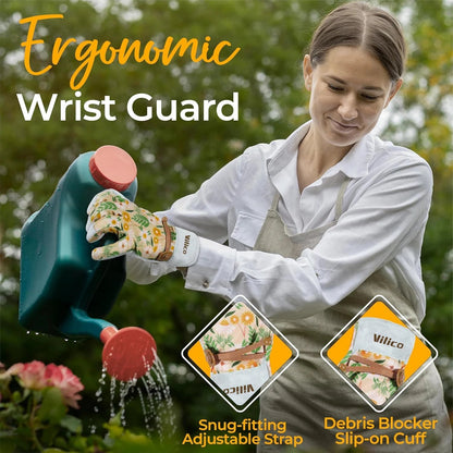 Long Garden Gloves | Breathable | Thorn-Proof | Elbow-Length | Perfect for Weeding, Planting & Pruning