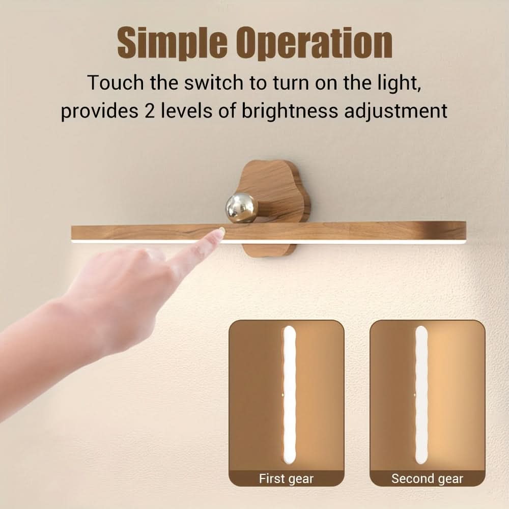 Adjustable LED Wall Light with Rotating Head