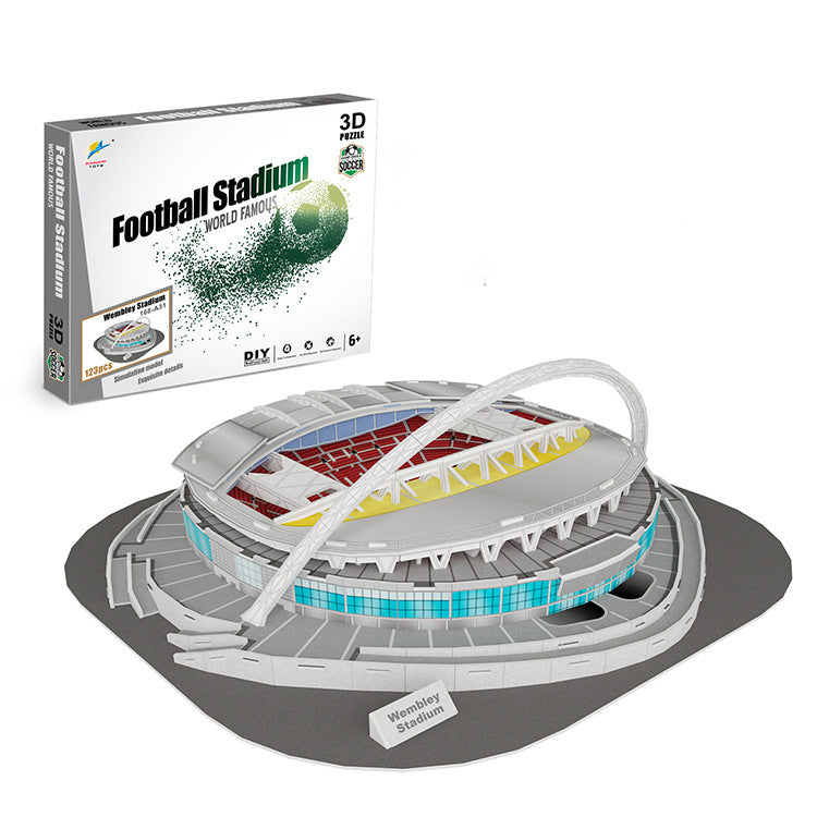 3D Football Stadium Puzzle Model