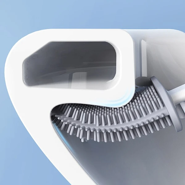 Suction Cup Toilet Brush – Easy Cleaning with Hygienic Silicone Design