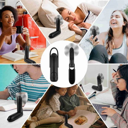 Mini USB Rechargeable Handheld Fan | 3-in-1 with Flashlight & Power Bank