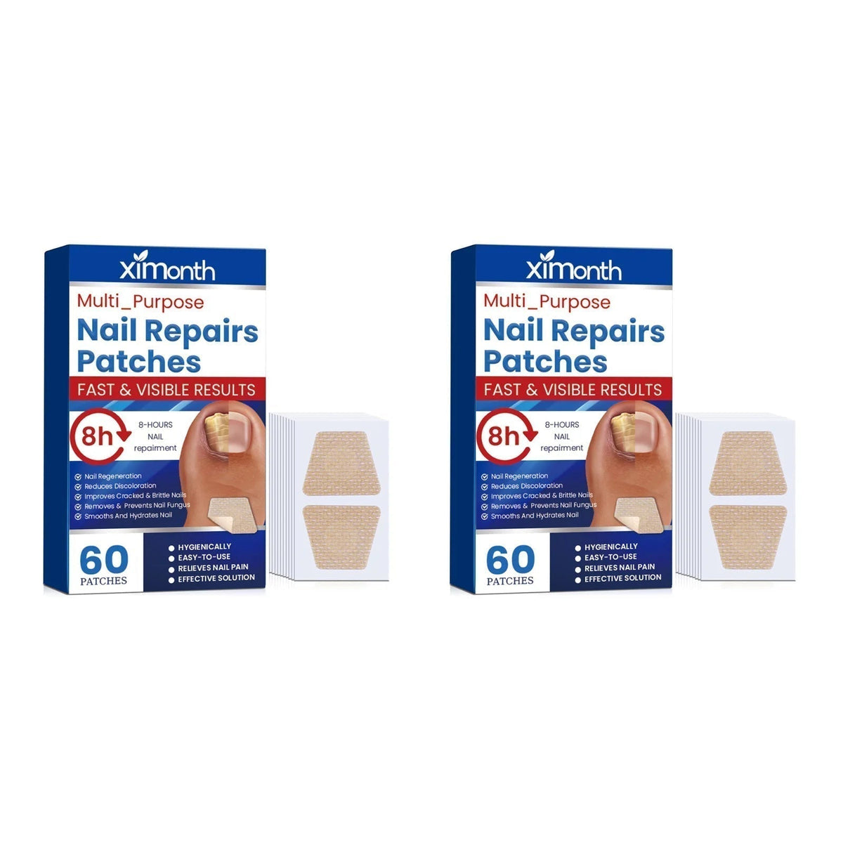 Nail Revive Patches | 60 Count | 8-Hour Nourishing Care