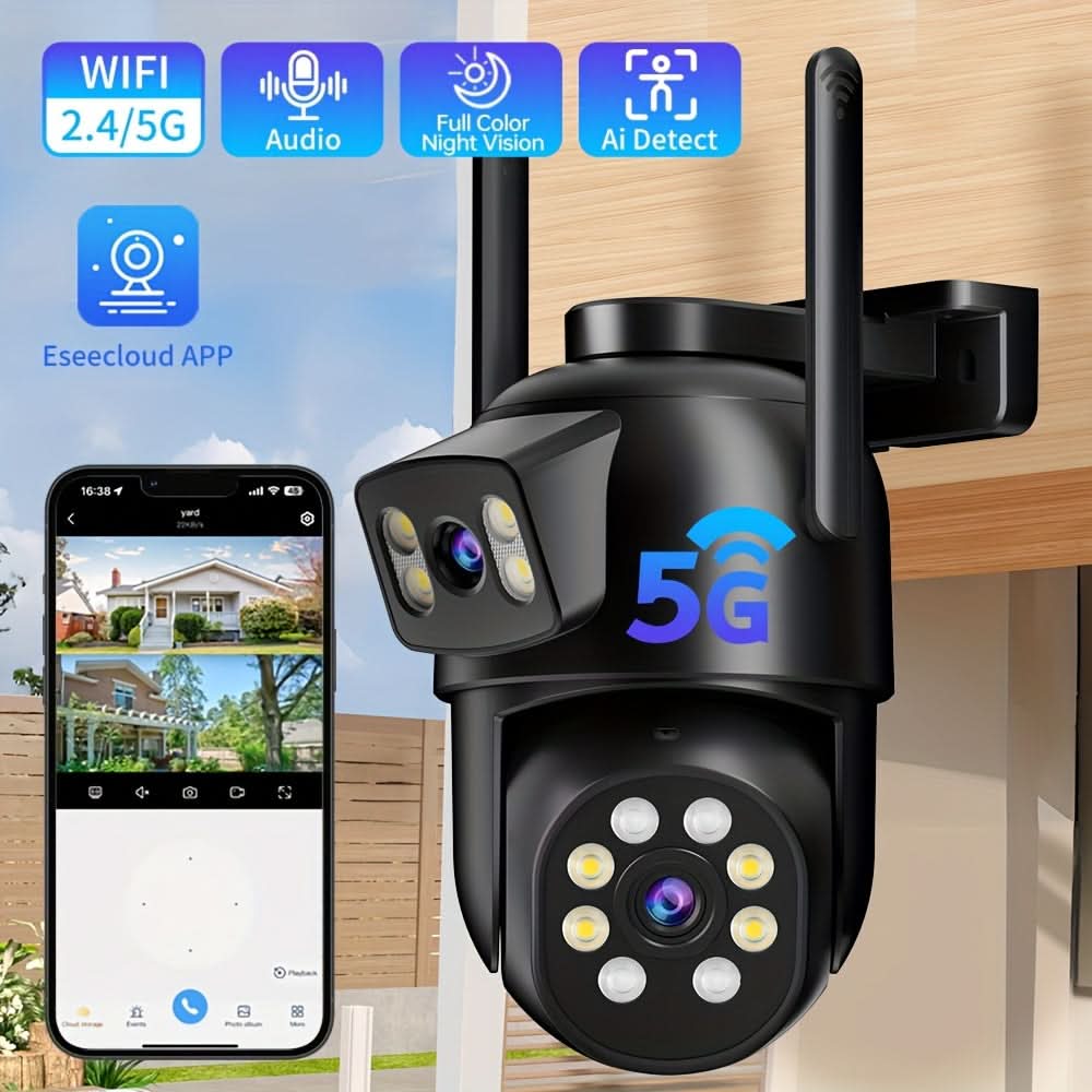 Dual Lens Surveillance Camera