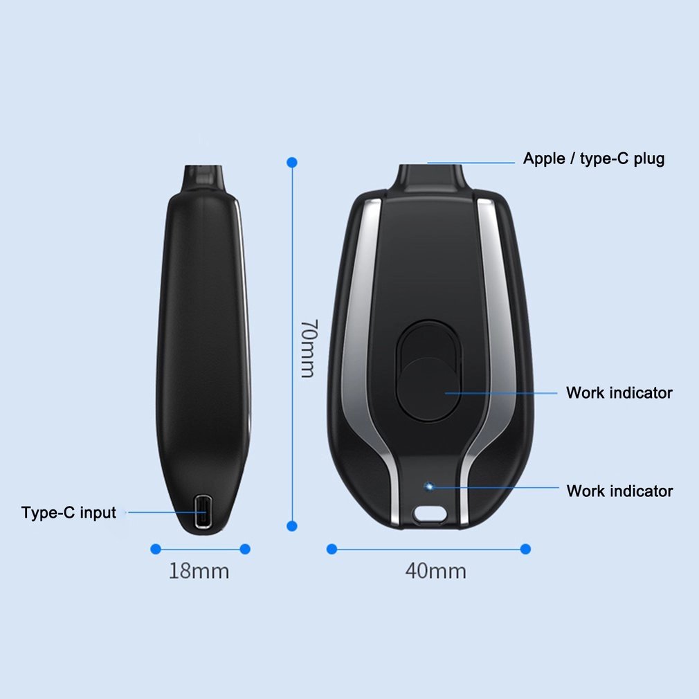 PowerPod - Portable Keychain Charger for Every Adventure
