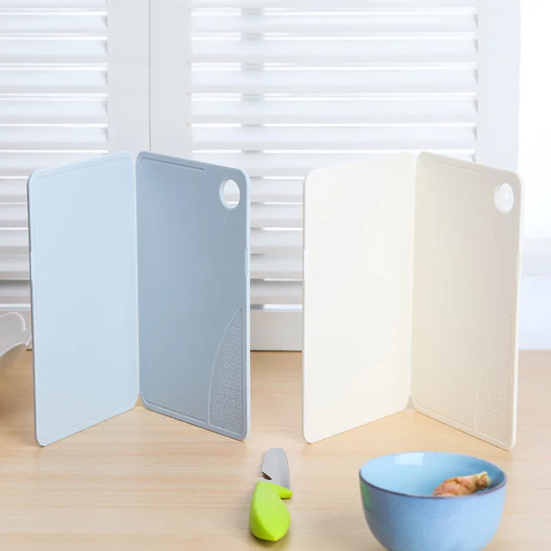 Foldable Kitchen Cutting Board | Portable Plastic Chopping Surface | Vegetable & Meat Slicing Aid