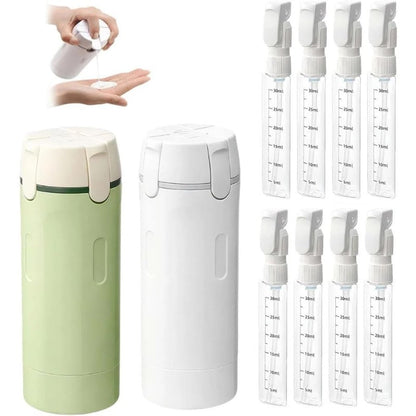 Compact 4-in-1 Travel Toiletry Organizer with 30ML Bottles