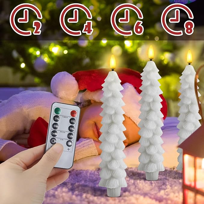 Flameless LED Candles with Remote – LumaGlow 3D Flickering Effect