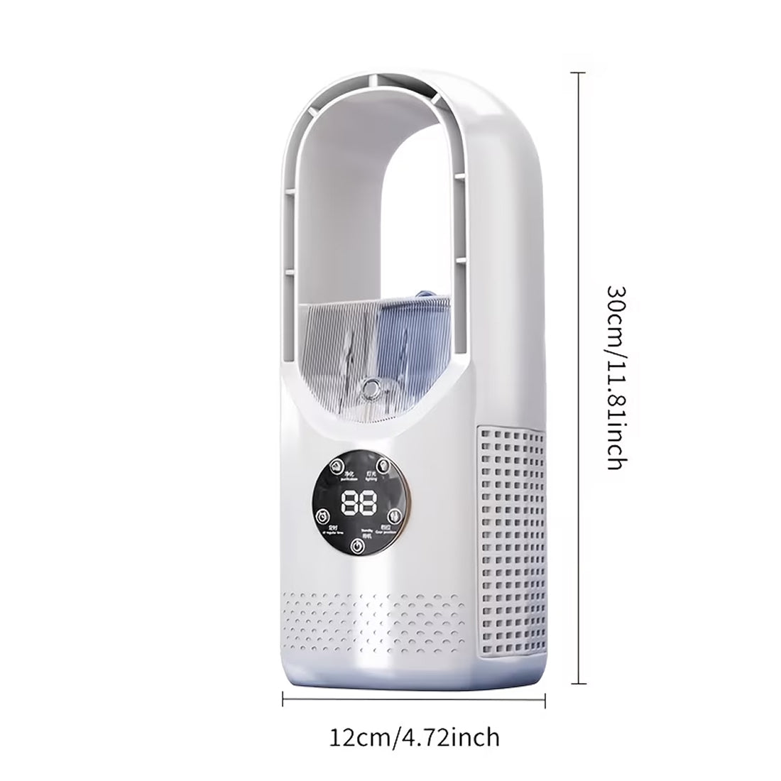 Portable Bladeless Fan with 720° Cooling – Air Cooler for UK