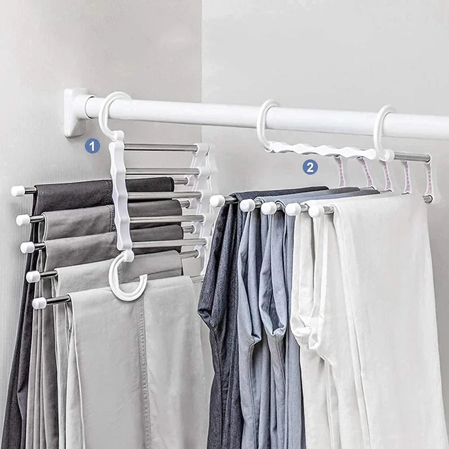 5-Tier Space-Saving Clothes Hanger for Neat Organization