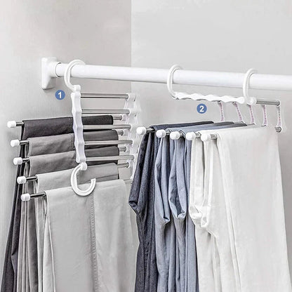 5-Tier Space-Saving Clothes Hanger for Neat Organization