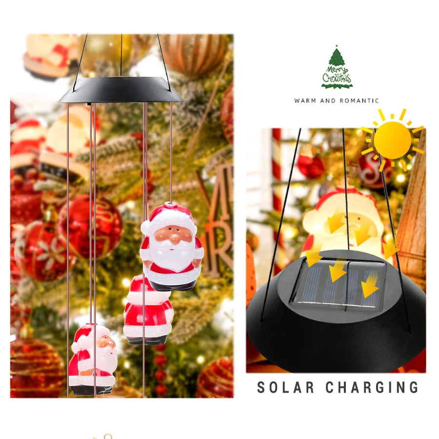 Solar LED Christmas Ball Garden Decoration | 6-Color Waterproof Light