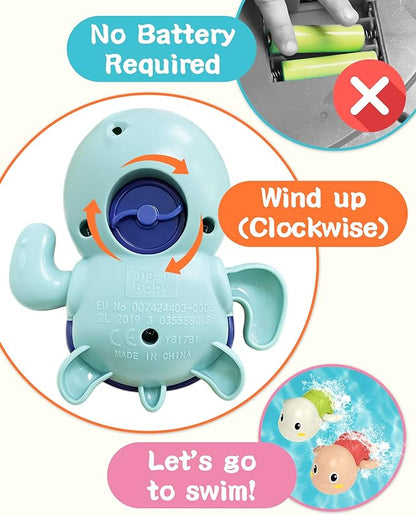 Interactive Turtle Bath Toy Set for Kids