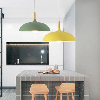 Scandinavian Oak Ceiling Light Fixture - Modern Scandi Design