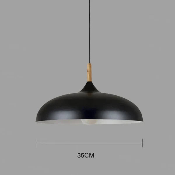 Scandinavian Oak Ceiling Light Fixture - Modern Scandi Design