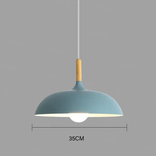 Scandinavian Oak Ceiling Light Fixture - Modern Scandi Design