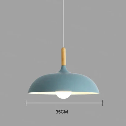Scandinavian Oak Ceiling Light Fixture - Modern Scandi Design
