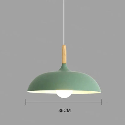Scandinavian Oak Ceiling Light Fixture - Modern Scandi Design