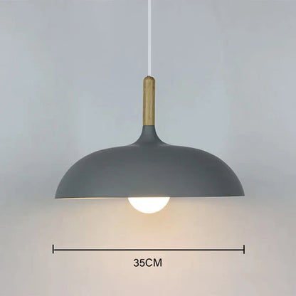 Scandinavian Oak Ceiling Light Fixture - Modern Scandi Design