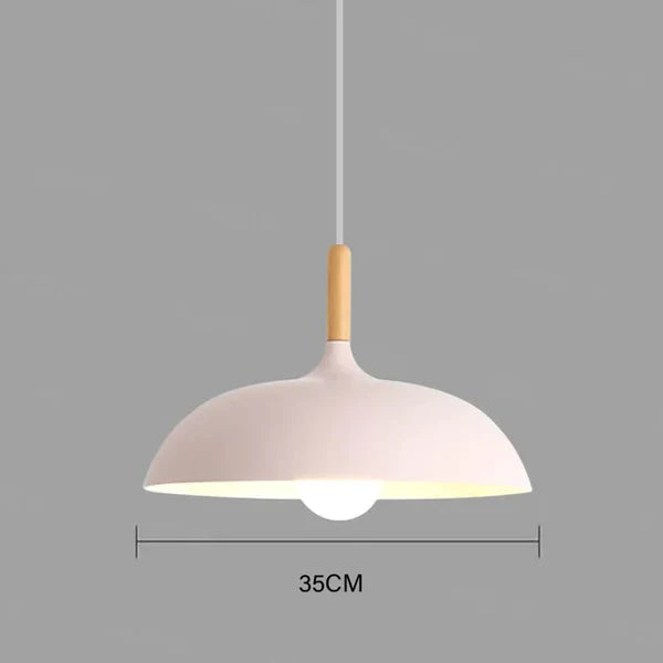 Scandinavian Oak Ceiling Light Fixture - Modern Scandi Design