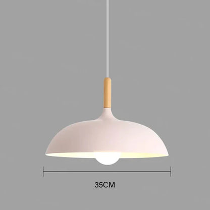 Scandinavian Oak Ceiling Light Fixture - Modern Scandi Design