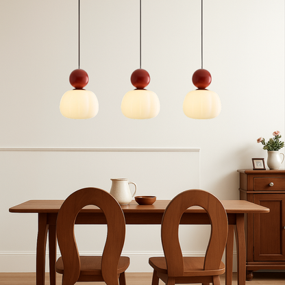 Elegant Pendant Light with Soft Glow and Artistic Detail