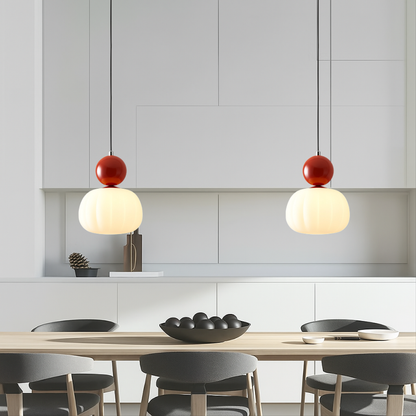 Elegant Pendant Light with Soft Glow and Artistic Detail
