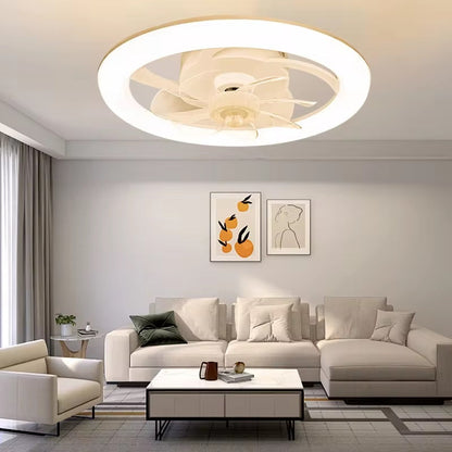 Contemporary Ceiling Fan Featuring Integrated LED Lighting