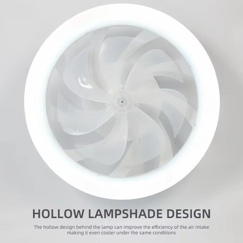 Contemporary Ceiling Fan Featuring Integrated LED Lighting