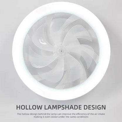 Contemporary Ceiling Fan Featuring Integrated LED Lighting