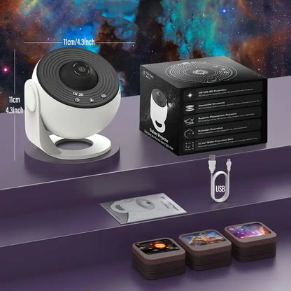 360° Galaxy Projector - Celestial Dreams Room Light Display