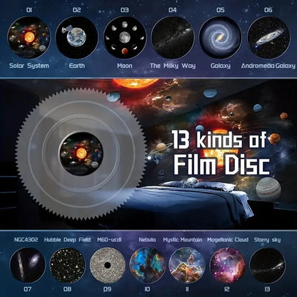 360° Galaxy Projector - Celestial Dreams Room Light Display