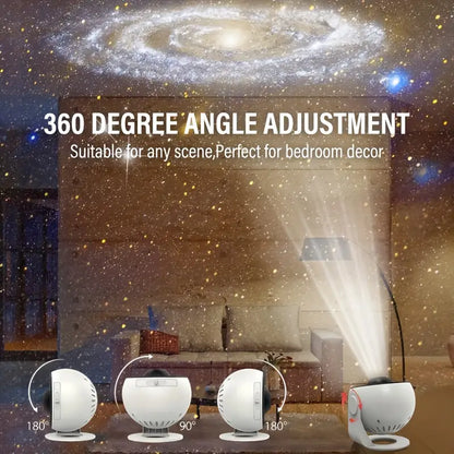 360° Galaxy Projector - Celestial Dreams Room Light Display