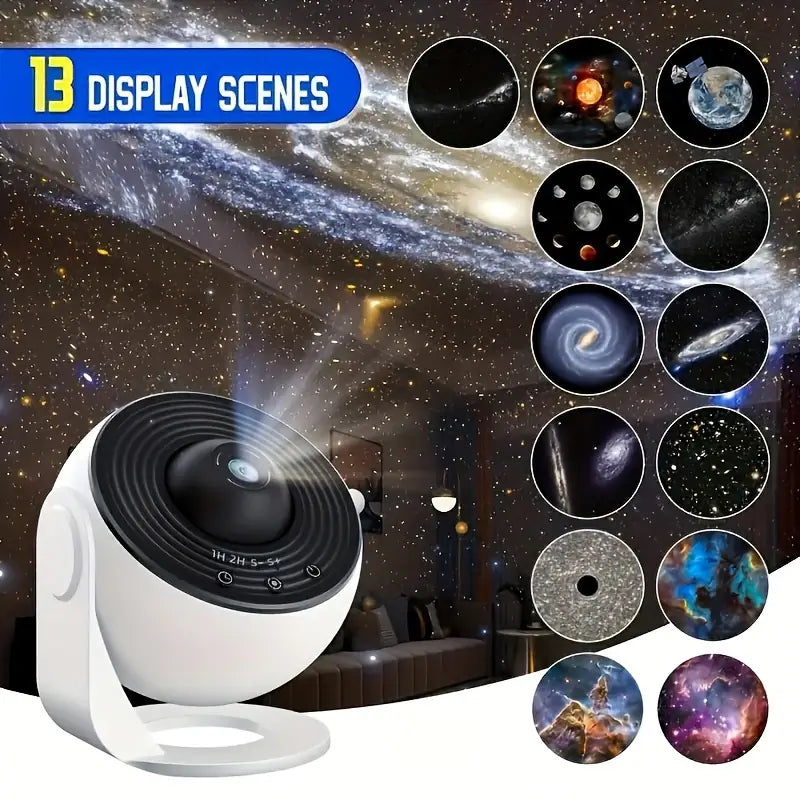 360° Galaxy Projector - Celestial Dreams Room Light Display