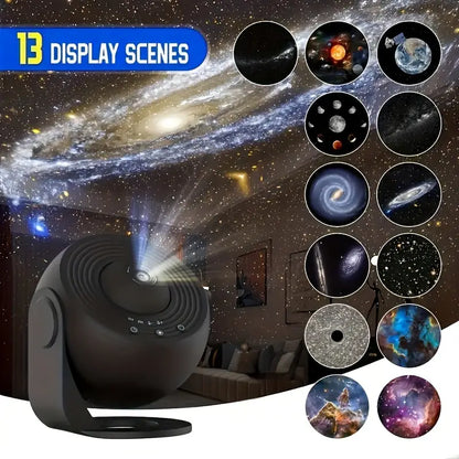 360° Galaxy Projector - Celestial Dreams Room Light Display